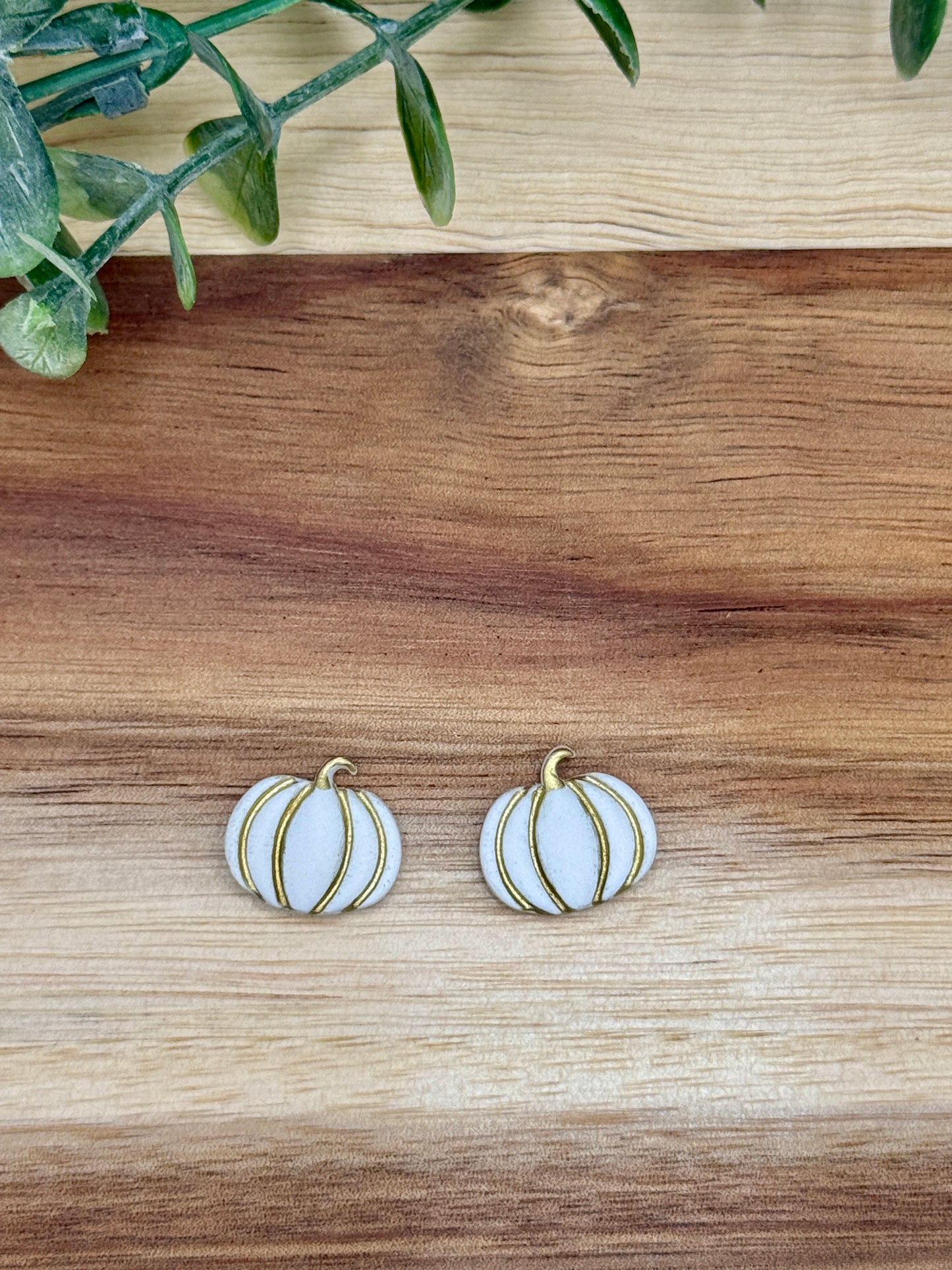 Pumpkin Stud Earrings