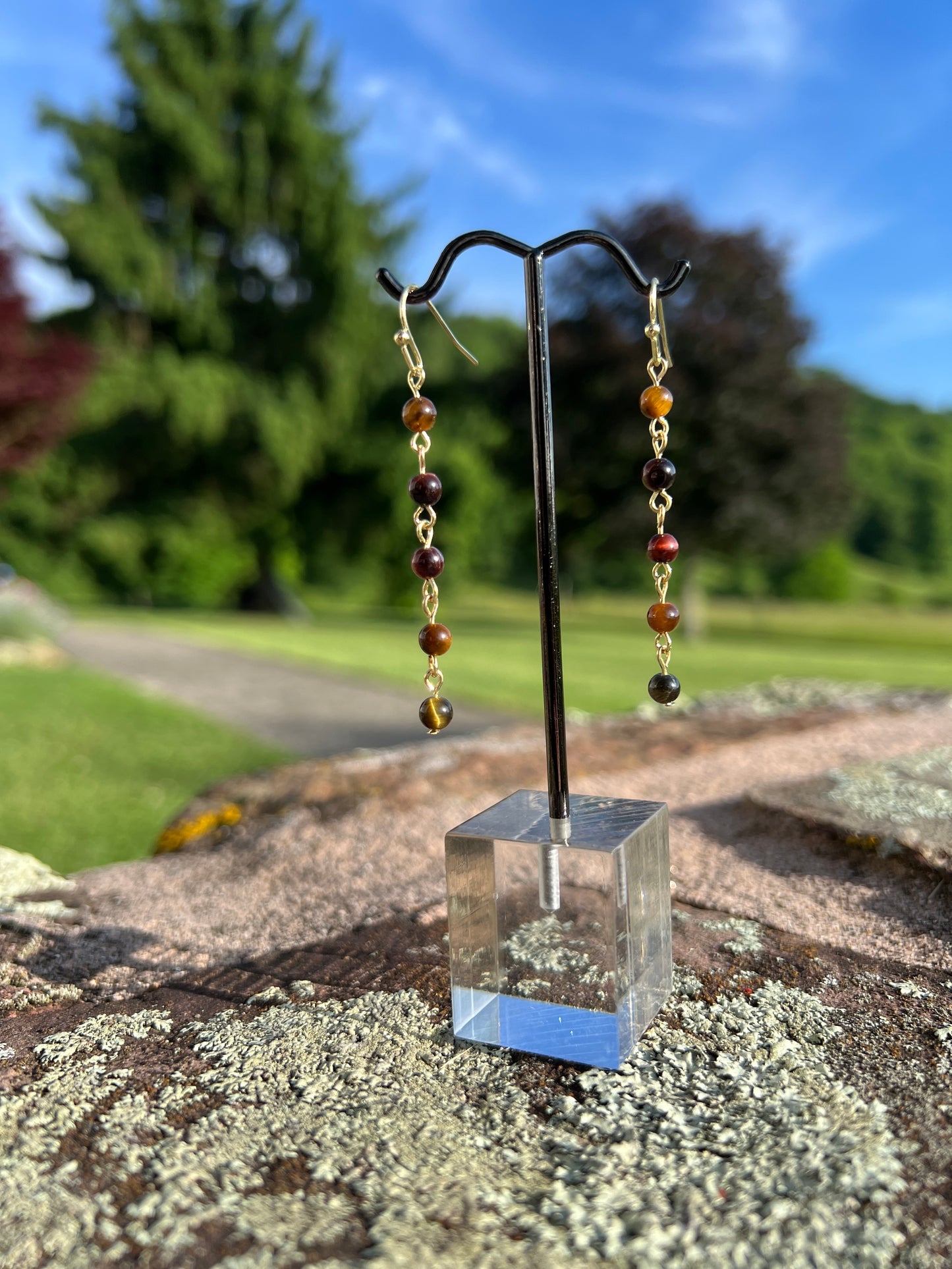 Tiger Eye Dangle Earrings