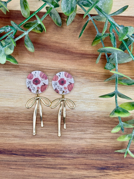 Fall Stud Bow Dangle