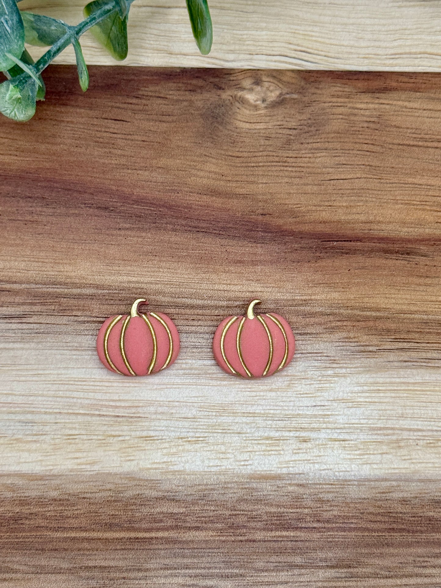 Pumpkin Stud Earrings
