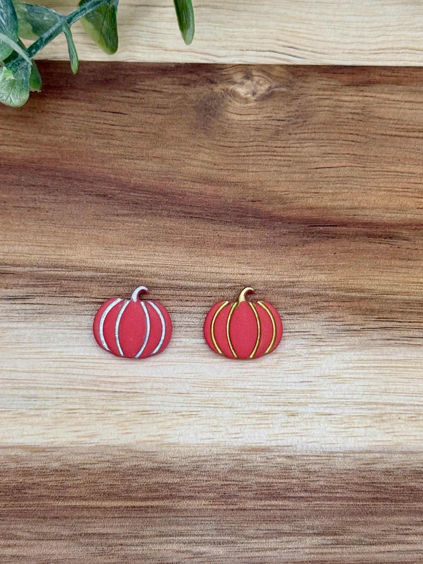 Pumpkin Stud Earrings