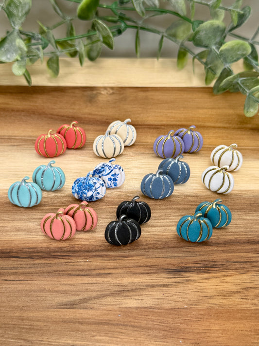 Pumpkin Stud Earrings